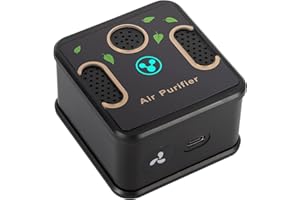 KLVEU Ionizer Odor Eliminator Machine, Air Ionizer Purifier for home Portable and Quiet Ion Air Purifier for Bedroom Toilet Kitchen Pets Smoke and Car(1PCS)