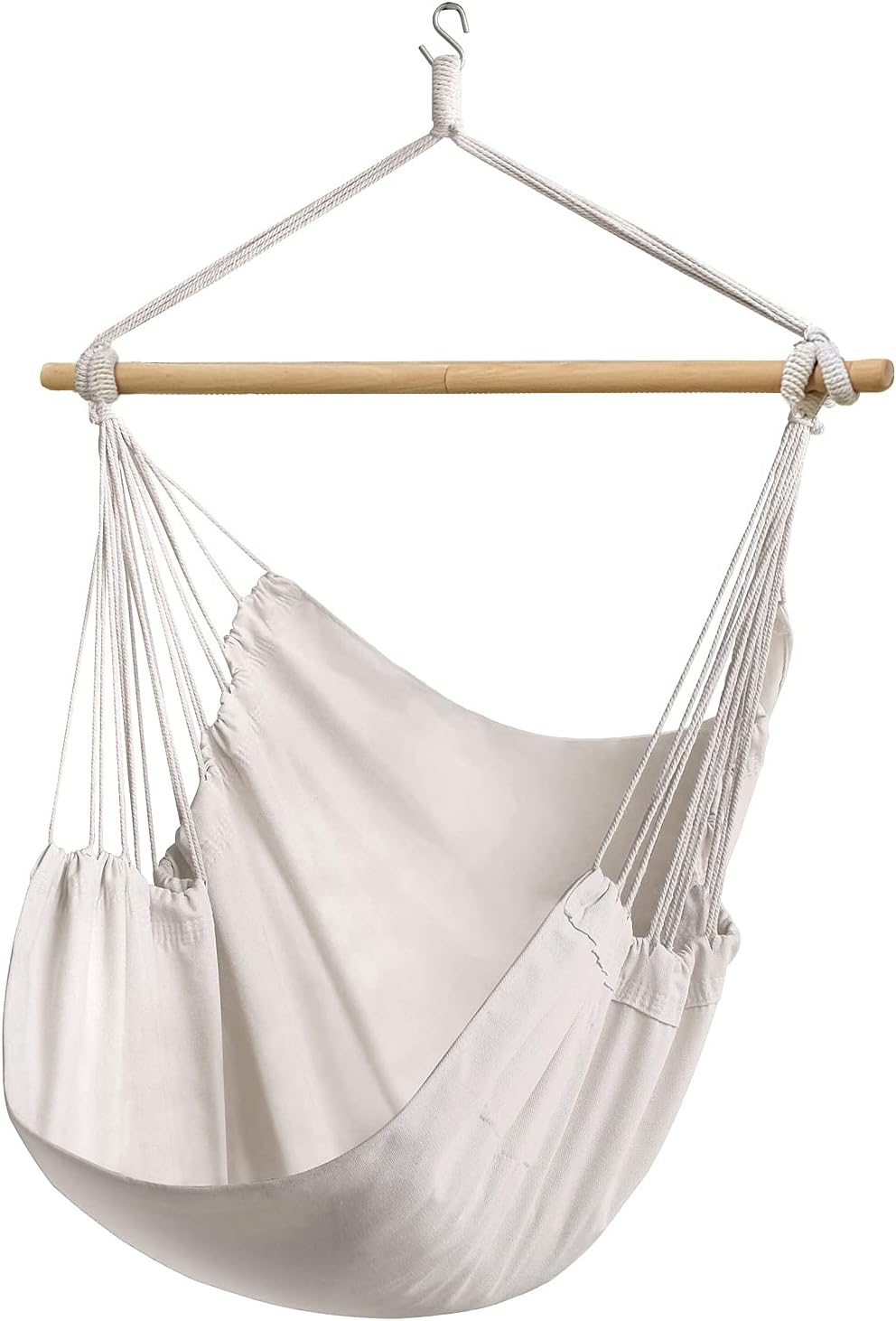 ZJXH Hanging Rope Hammock Chair Large Swinging Seat Chair Indoor and Outdoor Hammock Chair Durable: Kitchen & Dining