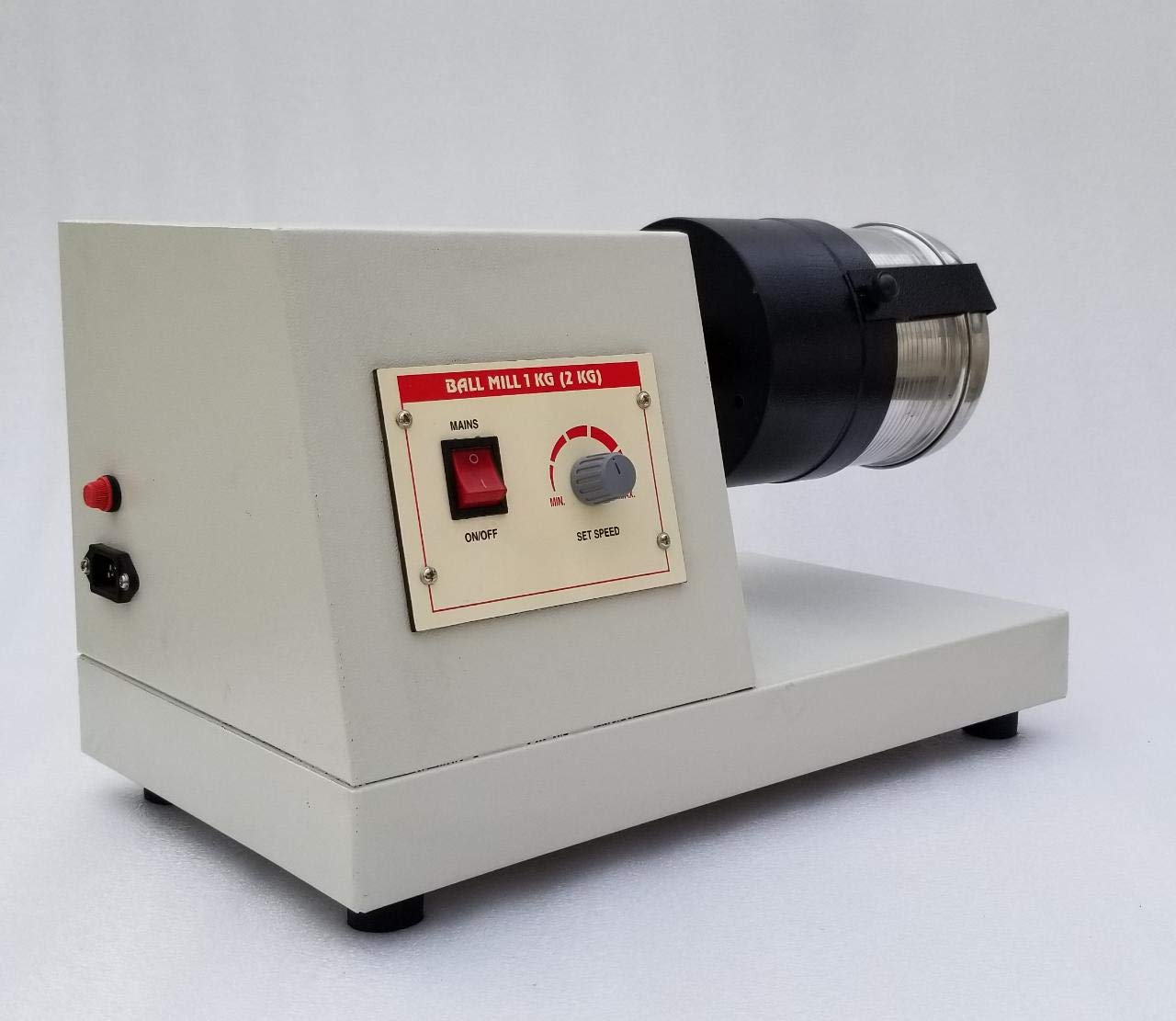 Yantra Laboratory Ball Mill 2 kg Motor Driven Heavy Duty with 10 Big Stainless Steel