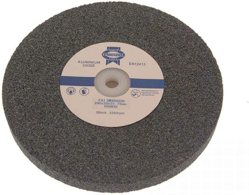 Faithfull FAIGW15020M Bench Grinding Wheel 150mm x 20mm Al Ox Medium Grit 60G