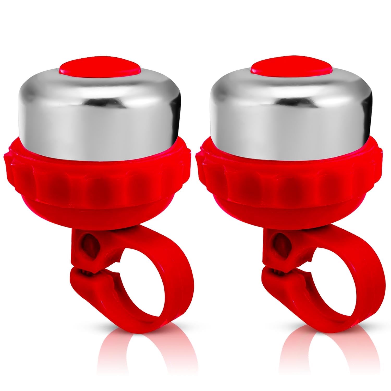 Kids Bike Bell - The Ultimate Mountain Bike Accessories For Your Young Cyclist! Elevate Their Kids Bike With An Exciting Bike Bell Boost Their Joy With Their Bicycle Bell On Your Toddler Bike (Red)