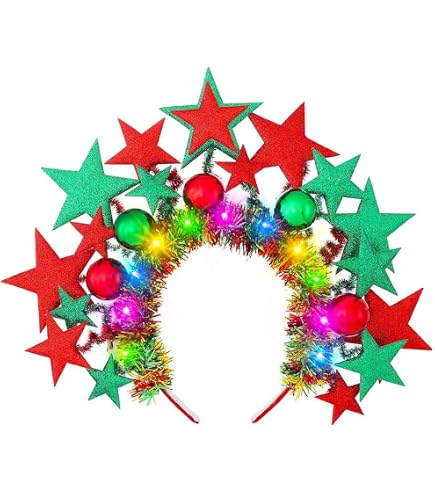Amazon.com: Riceshoot 12 Pcs Christmas Tree Headbands with  display picture 1
