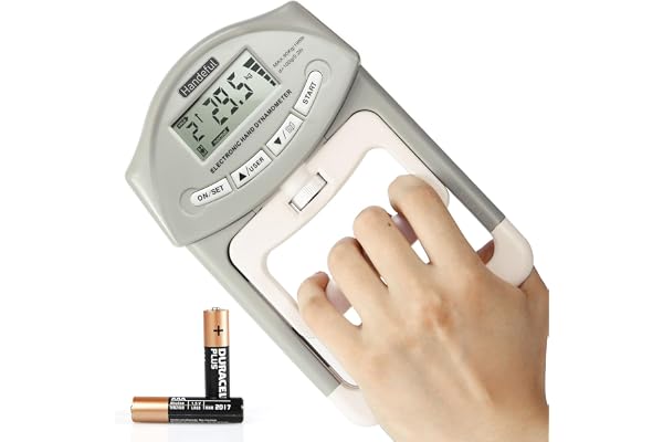 Handeful Grip Strength Tester Digital Dynamometer for Sports, Home & Clinic | Two capacities: 198Lbs & 397Lbs. 0.2lb precisio