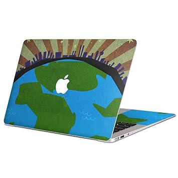 Amazon Macbook Pro 13inch 専用スキンシール マックブック 13inch 13インチ Mac Book Pro マックブック プロ ノートブック ノートパソコン カバー ケース フィルム ステッカー アクセサリー 保護 ジャンル その他 地球 イラスト スマコレ ノートパソコン