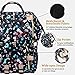 ORANIFUL Diaper Backpack Waterproof Baby Nappy Bags Mom Insulated Bottle Pockets Multi-functional Large Travel Back Pack Built-in USB Charging Port with Changing Pads and Stroller Straps (Black)
