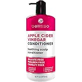 Apple Cider Vinegar Conditioner - Sulfate Paraben and Silicone Free - For Dry, Damaged and Oily Hair - Anti Dandruff Product for Fine Itchy Scalp Build Up - Cleansing Treatment for Women and Men
