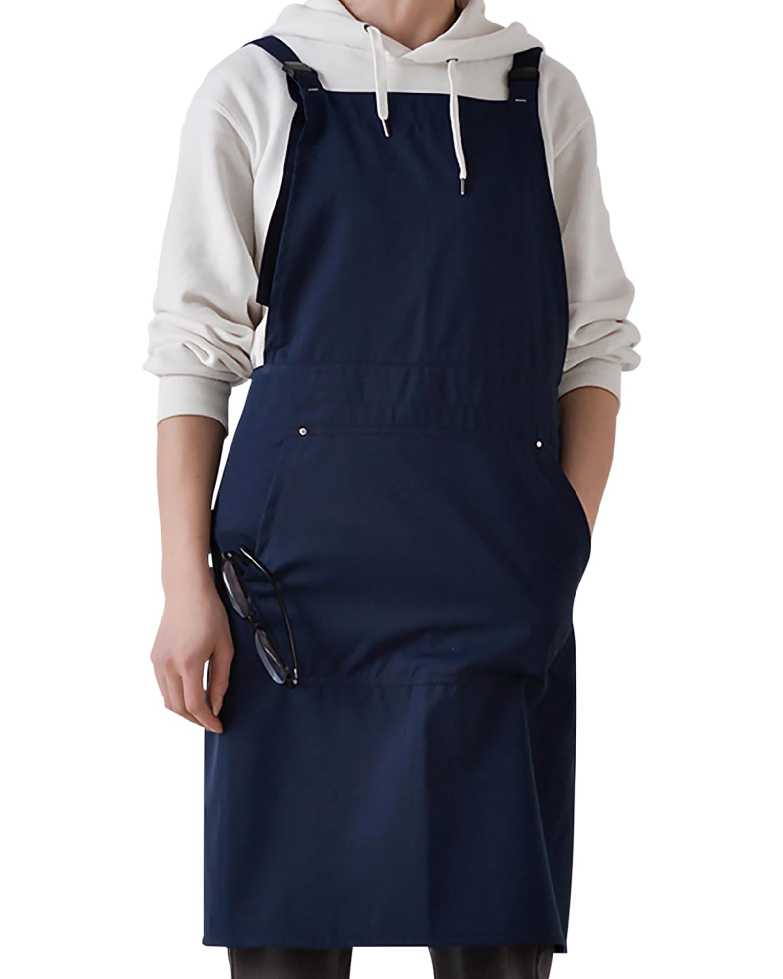 Small snail Artist Apron with Big Pocket Japanese Style Aprons Pottery Pianfore Art Apron Adult Painting Smock for Artistic Creation, Ceramics, Painting