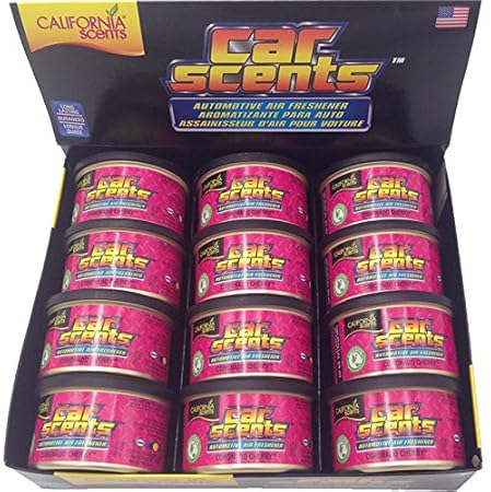 California Scents Car Scents Autoduft Lufterfrischer Duftdosen Air Freshener, Coronado Cherry , 42g (12 Stück)