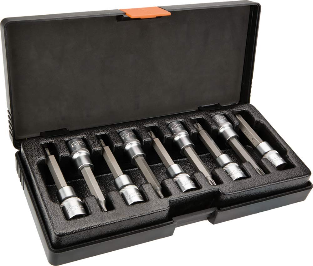 Torx Inserts on Attachment 100 mm, Set of 9