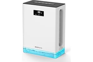 BIZEWO Dehumidifier for Home, (980 sq.ft) Queit Dehumidifiers for Basement, Bathroom, Bedroom with 101 oz Water Tank, Large Room Dehumidifier with 2 Working Mode, Auto Shut Off, 7 Colors LED Light