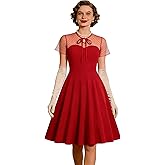 Women's 50s Retro Vintage Swing Cocktail Party Dress 1950s Rockabilly Prom Dresses