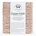Redecker Copper Cleaning Cloth, Set of 2, Durable and Non-Abrasive Scrubber, Machine Washable, Made in The Netherlands
