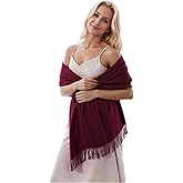 Temminc Winter Scarf for Women - Soft Warm Pashmina Shawl Wrap, Lightweight Fashion Blanket Travel Shawl, Solid Color Scarf