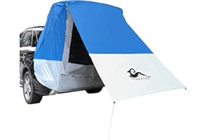HREFEU SUV Tent Car Awning, UPF 50++ with Portable Waterproof Storage Bag, Tear-Resistant, Large Space, Good Vision, Smooth Ventilation, Suitable for Outdoor Beach Camping Auto Canopy Shade…