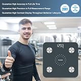 HOMEBUDS Bathroom Scale with App Sync 13 Body Composition BMI 400lb Blue view 2