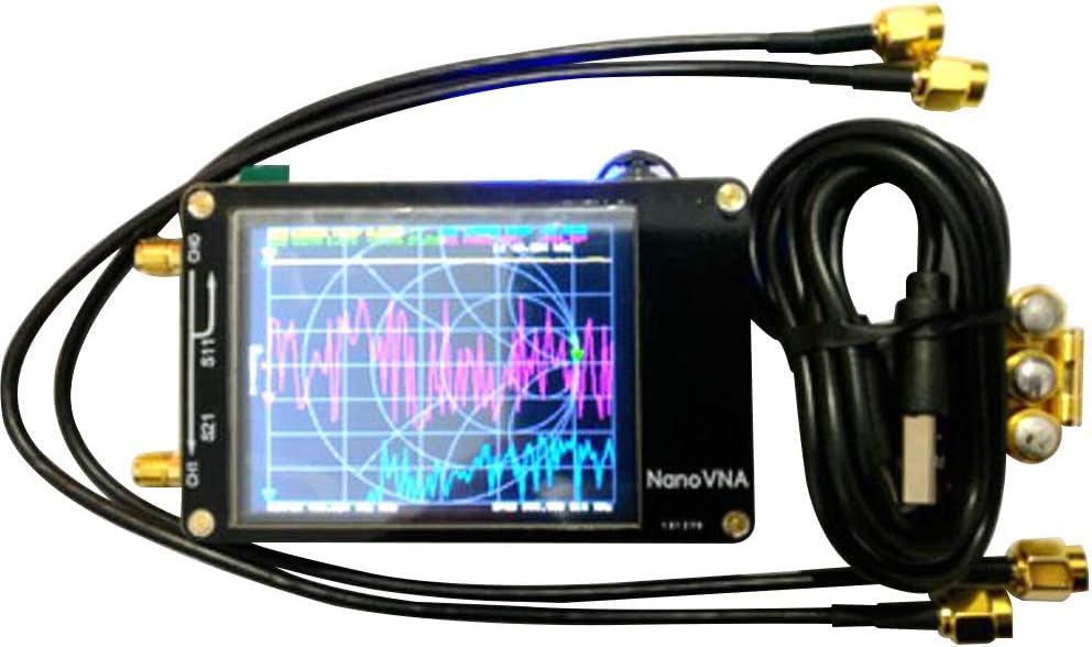 szlsl88 Antenna Network Analyzer Vector Network Analyzer 50KHz - 900MHz UHF Digital Display Professional VHF MF DIY NanoVNA