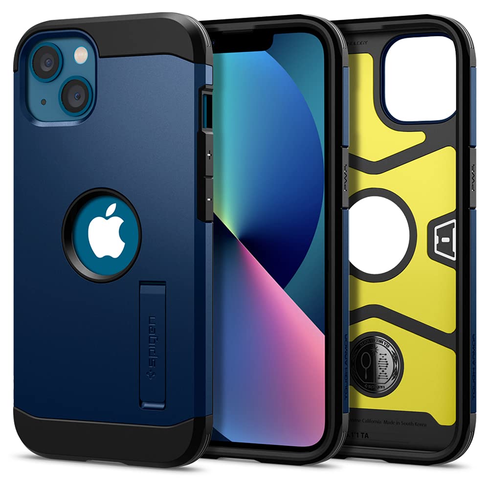 Spigen Tough Armor Case Compatible with iPhone 13 - Navy Blue โ image 1