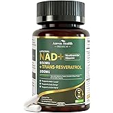 Liposomal NAD+ Resveratrol Supplement - NMN Alternative with Trans-Resveratrol, Quercetin & Fisetin - NAD Plus Booting for Women and Men, Support Cellular Energy & Healthy Aging, Non-GMO | 60 Capsules