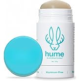 Hume Supernatural Aluminum Free Deodorant for Women & Men - Safe for Sensitive Skin - Probiotic, Plant-Based, Baking Soda Free, Aloe, & Cactus Flower, Anti Sweat, Stain & Odor - After Rain, 1-Pack
