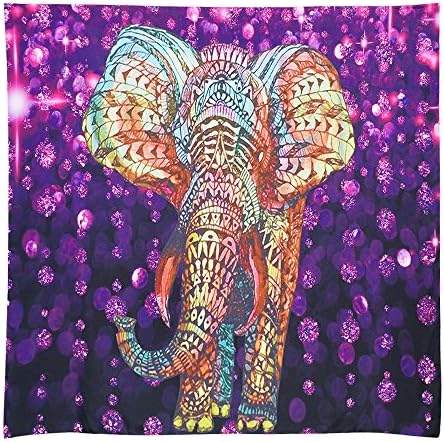 YAMUDA Square Elephant Tapestry Wall Hanging Decor Indian Home Hippie Bohemian Tapestry - 57x57 inches