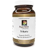 AyurBest Trikatu Herbal Supplements 500mg Capsules, USDA Organic, Kosher - 90 Count