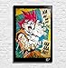 Son Goku from Dragon Ball by Akira Toriyama - Pop-Art Original Framed Fine Art Painting, Image on Canvas, Artwork, Movie Poster, Anime, Manga