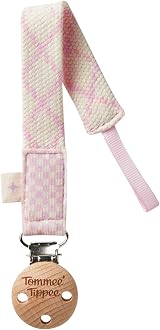 Tommee Tippee Comforter Clip Dummy & Soother Holder 0m+ Pink