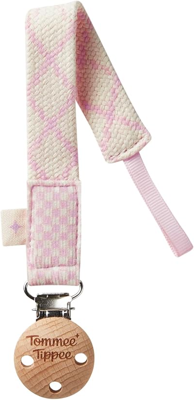 Tommee Tippee Comforter Clip Dummy & Soother Holder 0m+ Pink