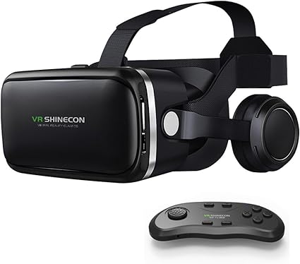 Amazon 良品online Vrゴーグル Vr本体 リモコンセット イヤホーン付き Bluetoothコントローラー 付属 Vrセット Vr本体 Vrリモコン Vrスマホ リモコン スマホグッズ Vrメガネ対応 Vrゴーグル眼鏡 スクリーンプロテクター 通販