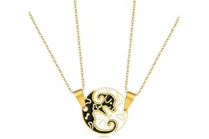 HANRESHE Dog bff necklace for 2