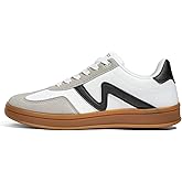 TIMEJOY Women's Classic Retro Fashion Sneakers with Gum Sole Trendy Low Top Casual Shoes for Daily Wear, Walking & Outfits
