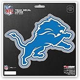 Fanmats NFL Detroit Lions Unisex Detroit Lions Decal Die Cutdetroit Lions Decal Die Cut, Team Color, 8x8