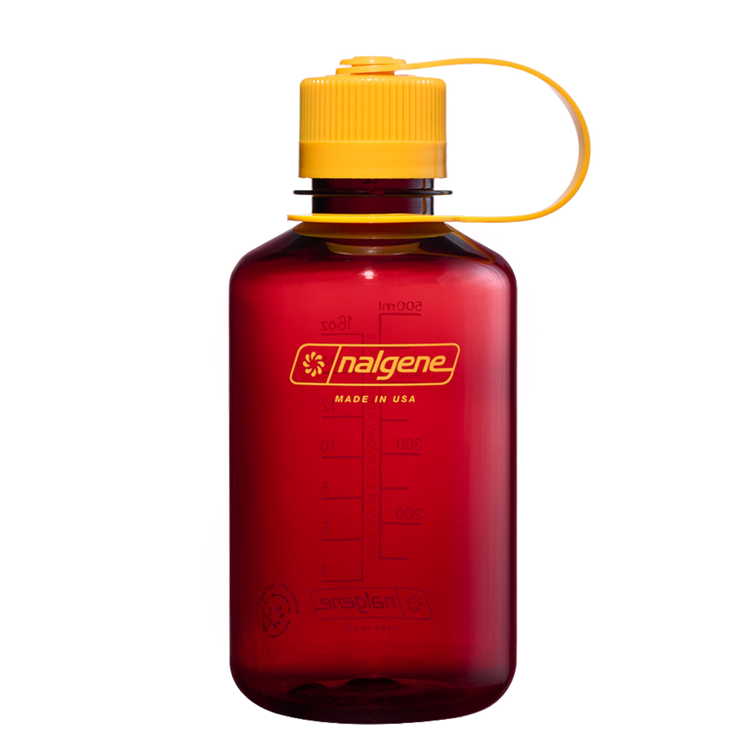Photo 1 of Nalgene Sustain Tritan BPA-Free Water Bottle Made with Material Derived from 50% Plastic Waste (Using ISCC Certified Mass Balance), 16 OZ, Narrow Mouth, Laker