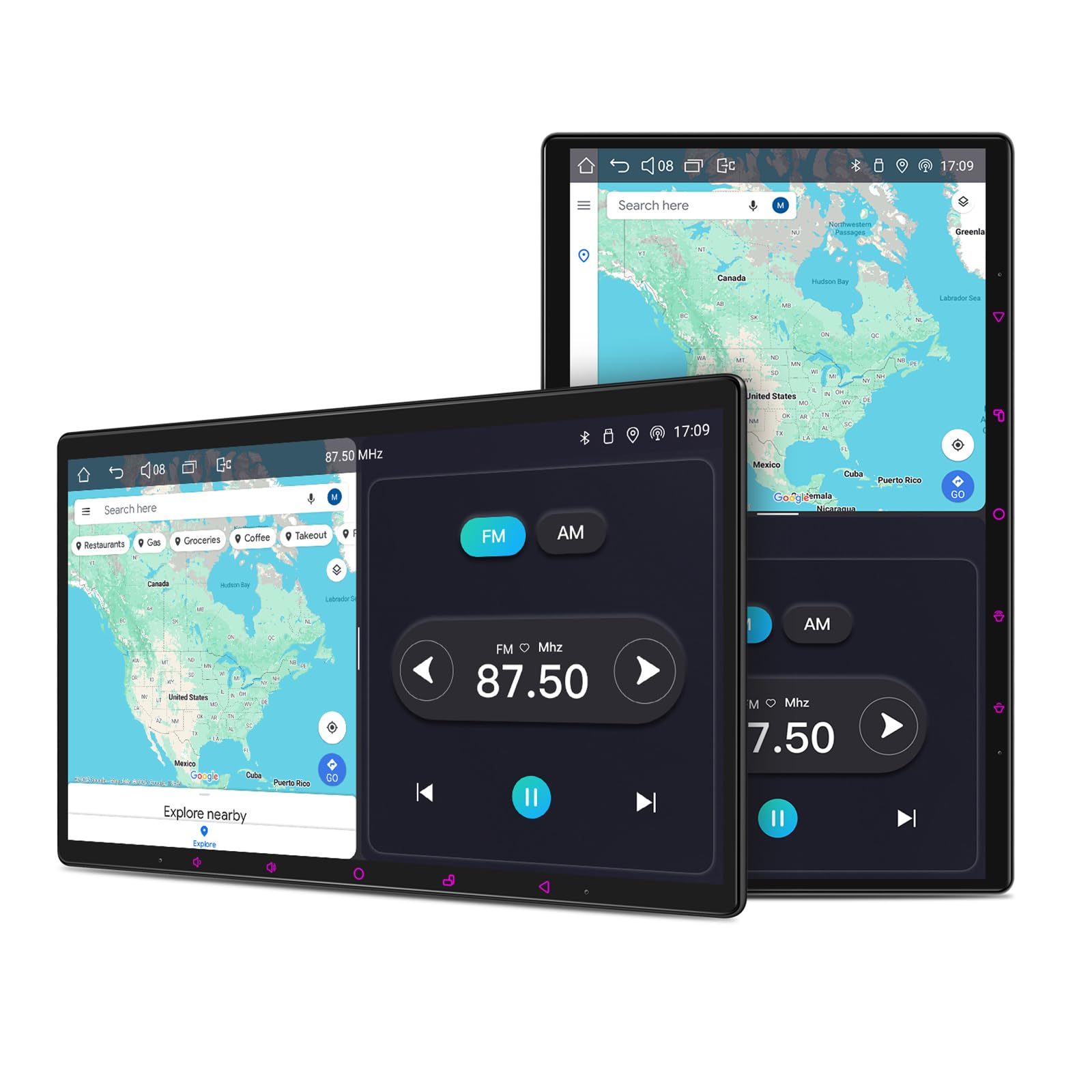 Photo 1 of JOYING Double Din Car Stereo Manual Rotation Car Radio 15.1 inch Android 13 Head Unit 8GB+128GB with CarPlay & Android Auto, Mirror Link, AM/FM, Bluetooth