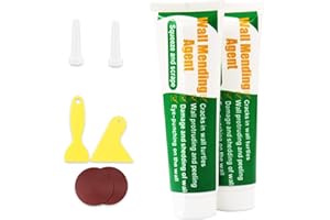 SOSFKIM Drywall Repair Kit, Spackle Wall Repair Patch Kit, Wall Mending Agent Quick and Wall Surface Hole Fill Quick and Easy Solution（2 * 100g）