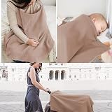 JOYVOX Soft Cotton Breastfeeding Cover Lightweight Nursing Sleeve Adjustable view 6