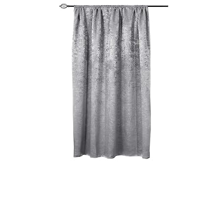WOLTU VH5888sg, Vorhang Gardinen Blickdicht mit Kräuselband, 270g/m2 Schwere Verdunkelungsvorhang Thermovorhang Damast Optik 