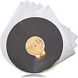 Facmogu 100PCS LP Vinyl Record Inner Sleeves, 12 Inch Semi-Transparent Inner Plastic Record Cover Sleeves with 0.08mm Thick A