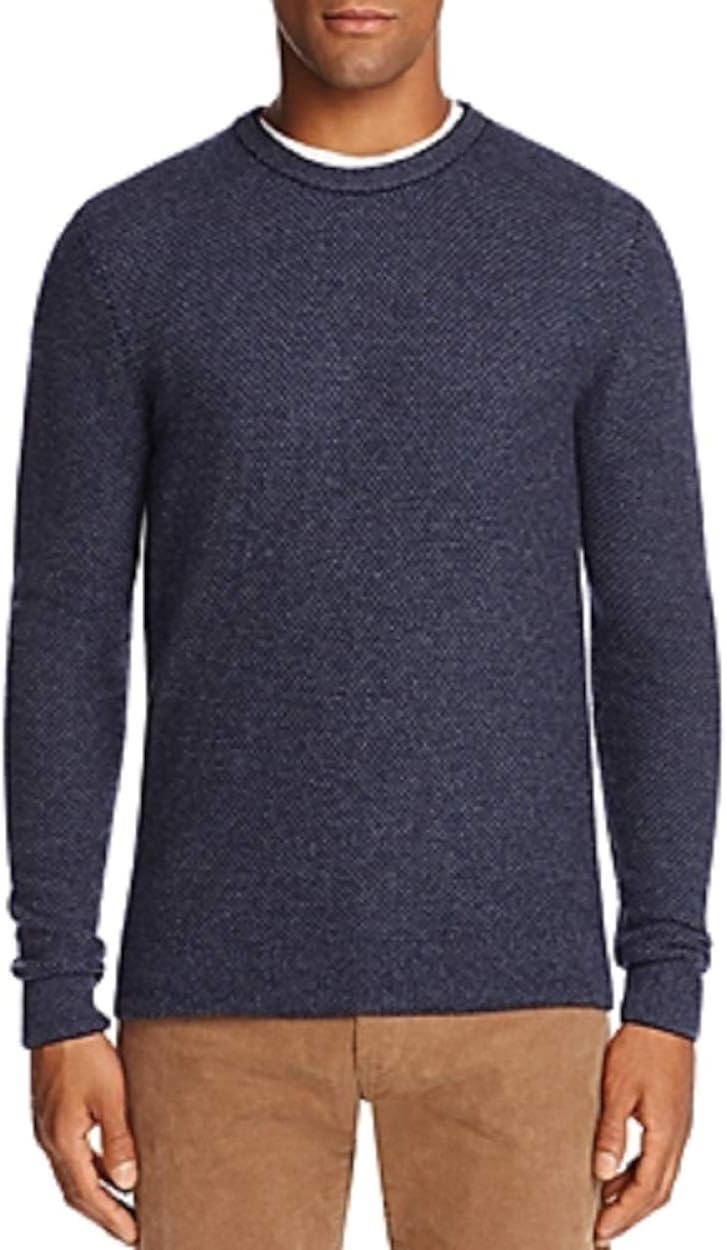 Bloomingdale's Navy Wool & Cashmere Sweater, US Small at