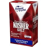Diamond Crystal Kosher Salt – Full Flavor, No Additives and Less Sodium - Pure and Natural Since 1886 (Restuarant Pack) - 3 P