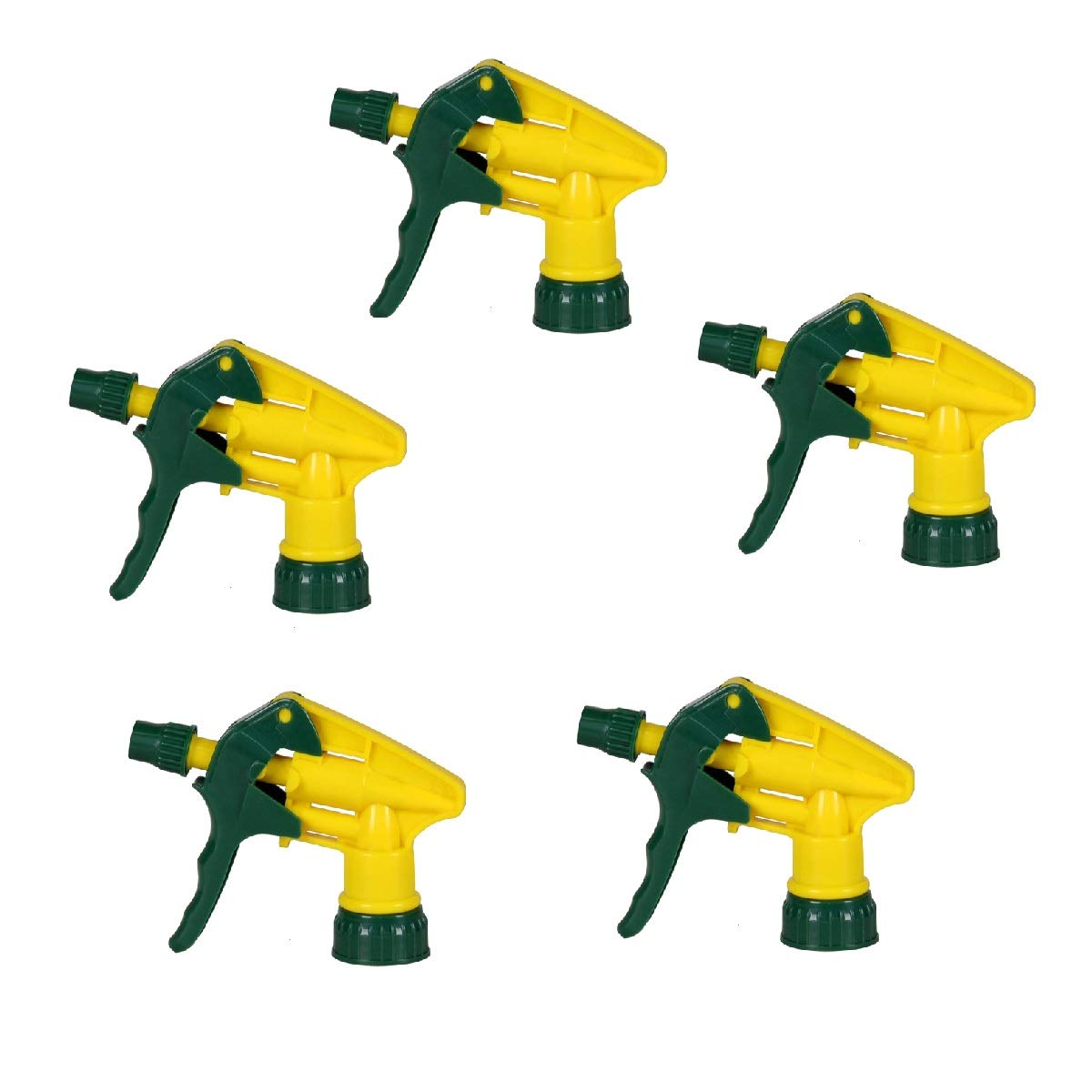 OUNONA 5 Pcs Heavy Duty Industrial Resistant Trigger Sprayer Low-Fatigue for Gardening Car Detailing Window Cleaning and Janitorial Supply
