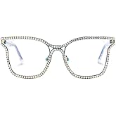 Zeelool Glasses Frame for Women Diamond Square eyewear fashion glasses Shine JGM104070