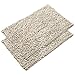 Vdomus Absorbent Microfiber Bath Mat Soft Shaggy Bathroom Mats Shower Rugs (Beige)