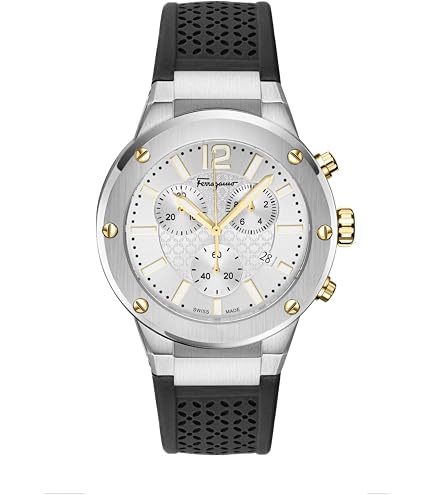 Amazon.com: Ferragamo F-80 Chrono Collection Luxury Mens Watch