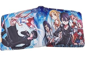 WANHONGYUE Anime Sword Art Online SAO Wallet Artificial Leather Purse Billfold Cosplay Money Clip Bifold Card Holder 1020-11