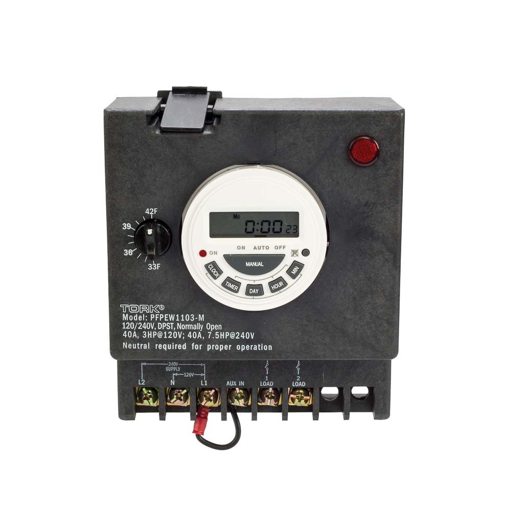 TORK NSI 7 DAY DIGITAL TIME SWITCH FREEZE PROTECTION POOL SPA PANEL