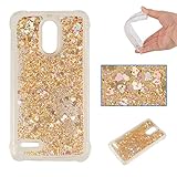 LG Stylo 3/ LG Stylo 3 PLUS Case, Glitter Falling Case for LG Stylus 3 / LG Stylo 3 / LG Stylus 3 Plus / LG Stylo 3 Plus (Gold2)