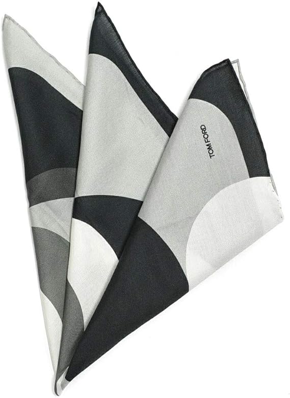 Amazon トムフォード ポケットチーフ スクエア ハンカチ メンズ フォーマル コットン シルク 総柄 グレー イタリア ブランド Made In Italy ビジネス 結婚式 並行輸入品 ポケットチーフ 通販