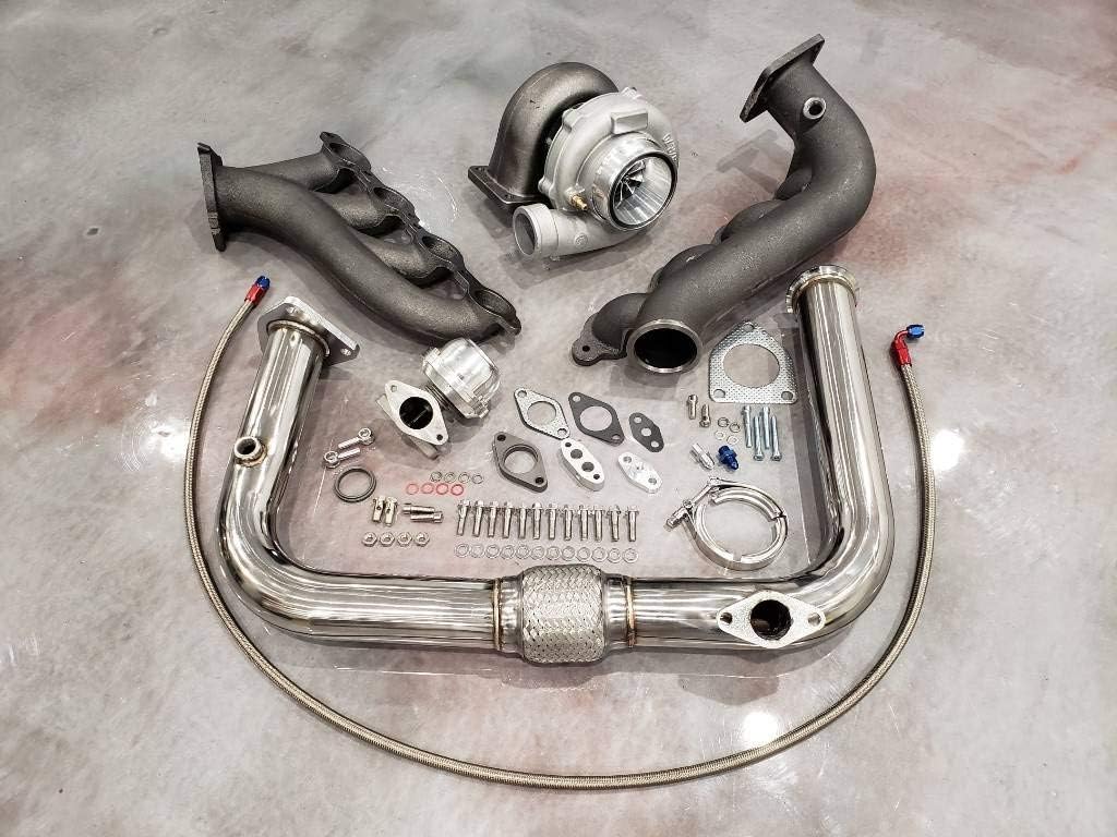 Turbo Kit T70 Single T4 Silverado Sierra Turbocharger Vortec V8 LS 4.8