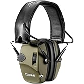 ZOHAN EM054 Electronic Shooting Ear Protection with Sound Amplification, Slim Active Noise Reduction Earmuffs for Gun Range